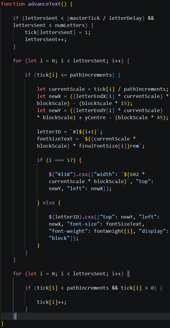 Image of JavaScript code