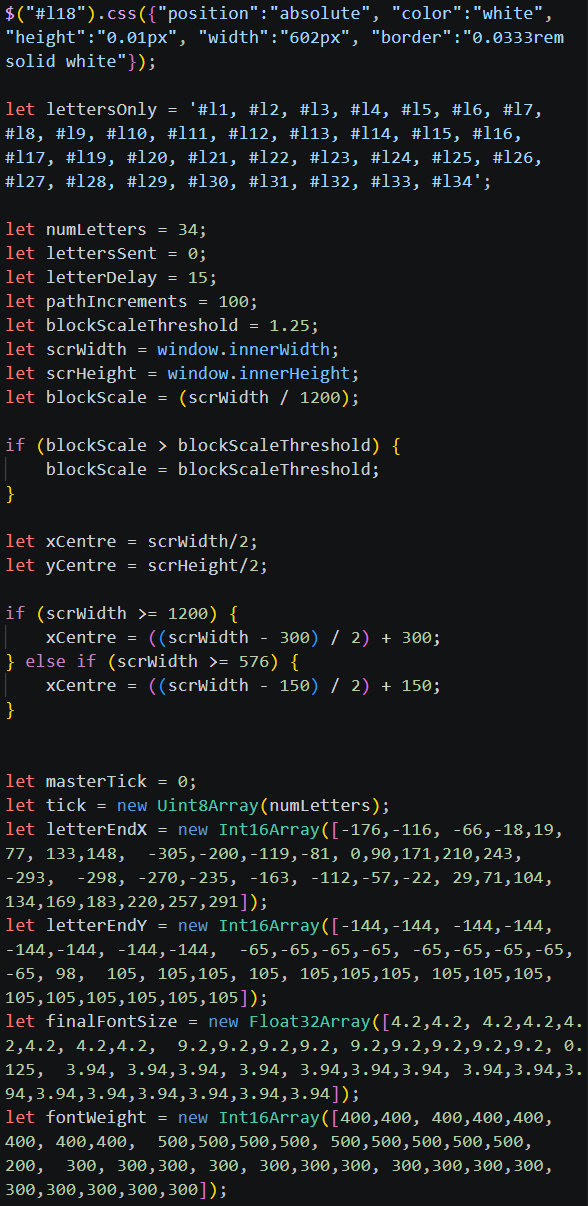 Image of JavaScript code