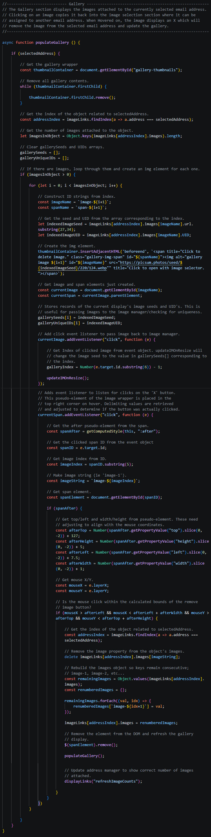 Image of JavaScript code